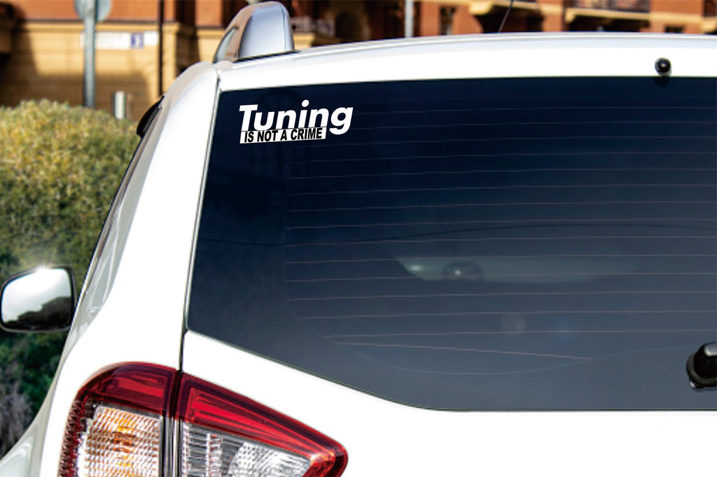 Стикер "Tunning Is Not A Crime"